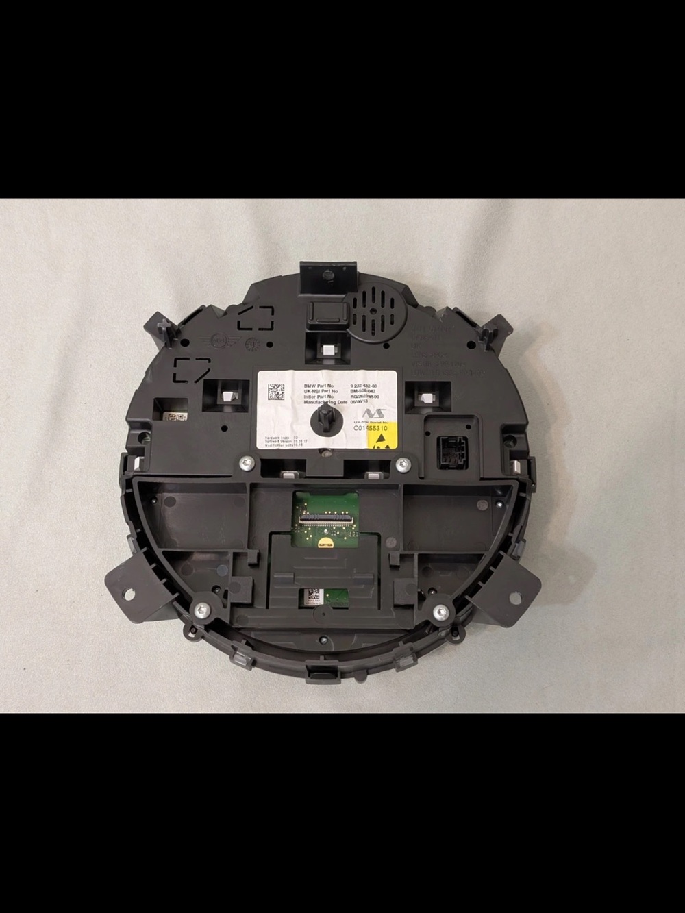 MINI Cooper Speedometer Cluster 9232432 R56 R57 R58 R59 Silver CD Media Gauge - Picture 6 of 13